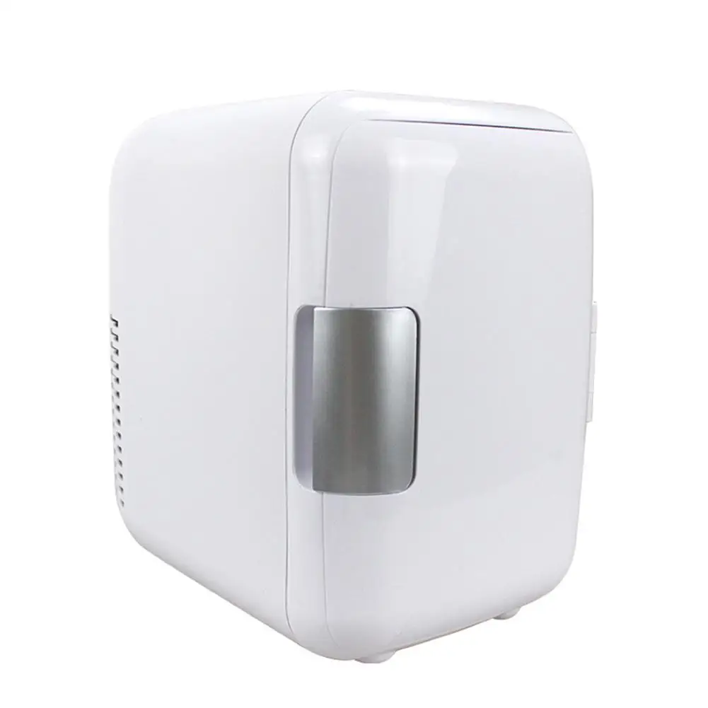 Adoolla мини-холодильник двойного назначения 4л для использования в автомобиле - Цвет: Белый
