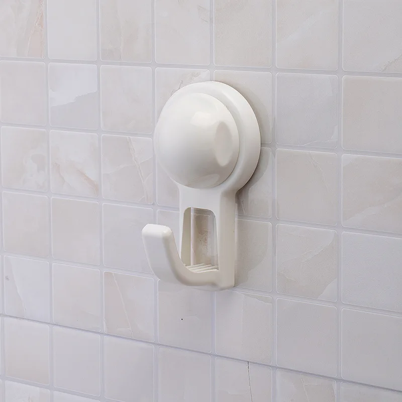2016 new arrival kitchen bathroom suction hook wall hooks strong hanger plastic cute smiling