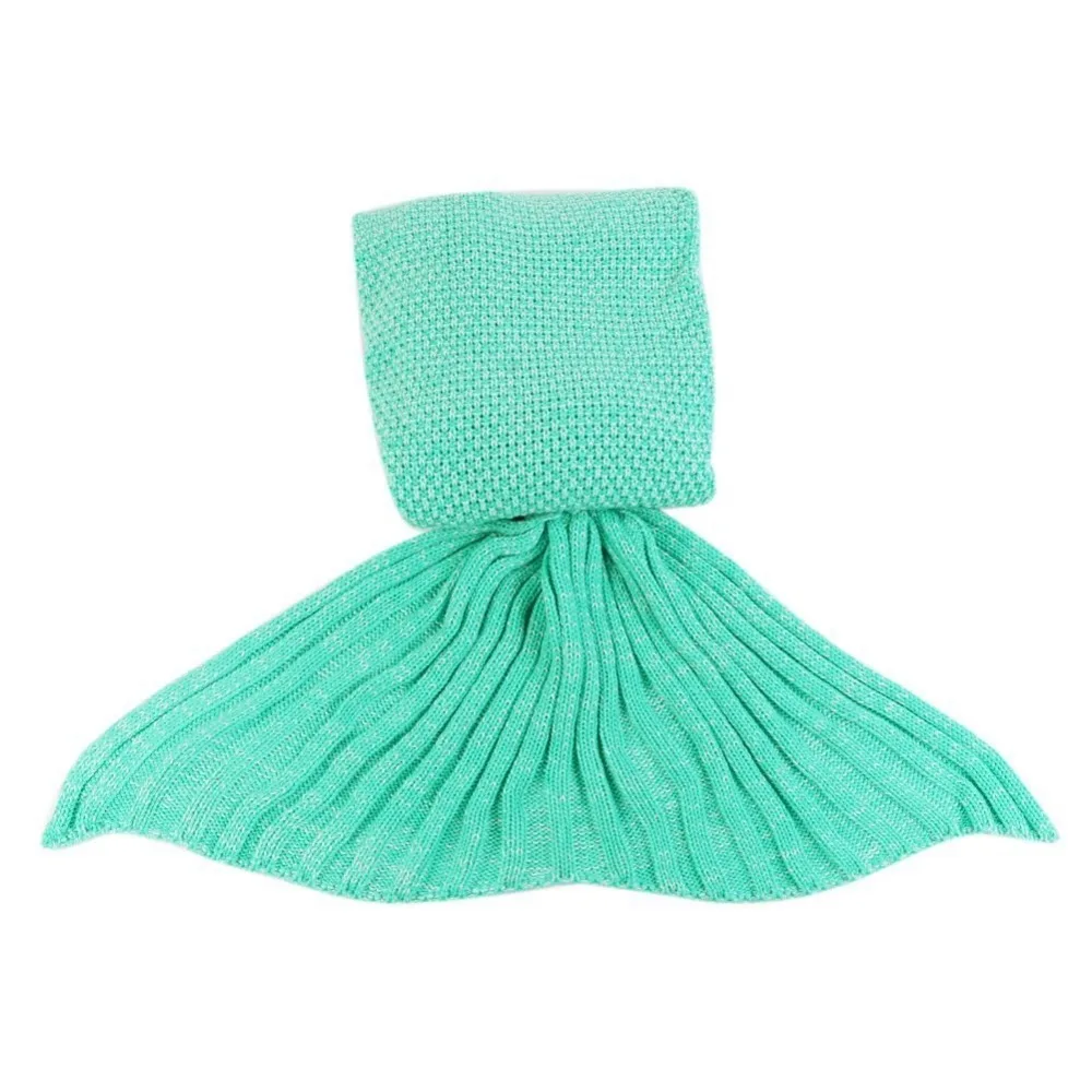 CAMMITEVER 19 Colors Super Soft All Season Crochet Mermaid Tail Blanket - Knitted Sleeping Blankets for Kids and Adults image 6