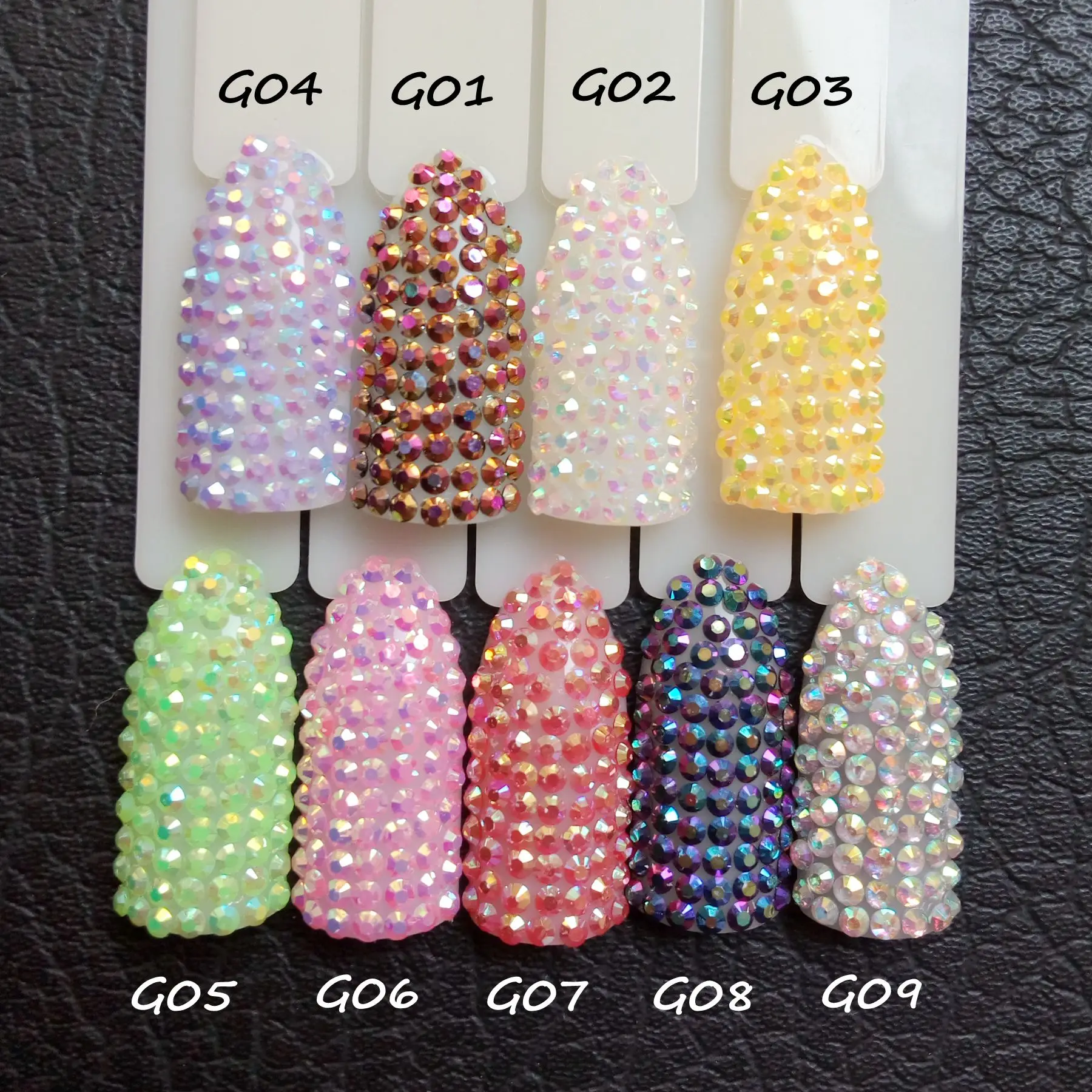 

2mm AB Nail Rhinestone Flatback Acrylic Glitter Nail Art Decoration Jelly Crystal DIY Nails Accessoires Tool 1000Pcs