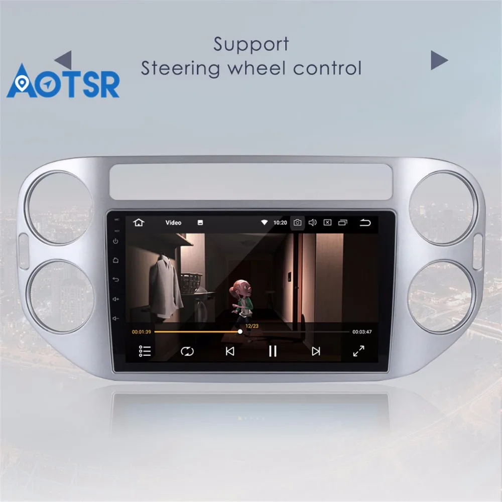 Sale 9" Android 8.0 7.1 Car GPS Radio Player for Volkswagen VW Tiguan 2010-2015 with Octa Core 4GB+32GB Auto Stereo Multimedia wifi 5