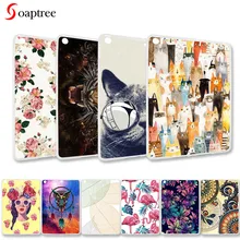 Модные чехлы с рисунками для Apple iPad 9,7 Чехлы A1822 A1823 A1893 A1954 9,7 дюймов мягкий, симпатичный, из ТПУ чехлы с мультяшными животными