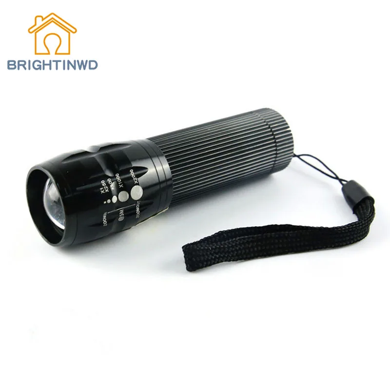 

Aluminum Alloy Bicycle Torch Flashlight Telescopic Focusing Three Third Lumen LED Flashlight Wholesale