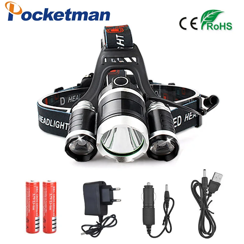 9000LM 3 XML T6 LED Headlamp Rechargeable Cycling Headlight 4Mode 18650 Battery Head Lamp Light Torch Camping Fishing Flashlight цена 9000LM 3 XML T6 LED Headlamp Rechargeable Cycling Headlight 4Mode 18650 Battery Head Lamp Light Torch Camping Fishing Flashlight цены онлайн