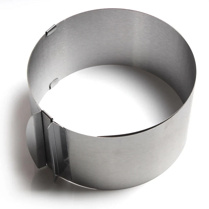 1pc Retractable Round Mousse Circle Mold Stainless Steel Mousse Cake