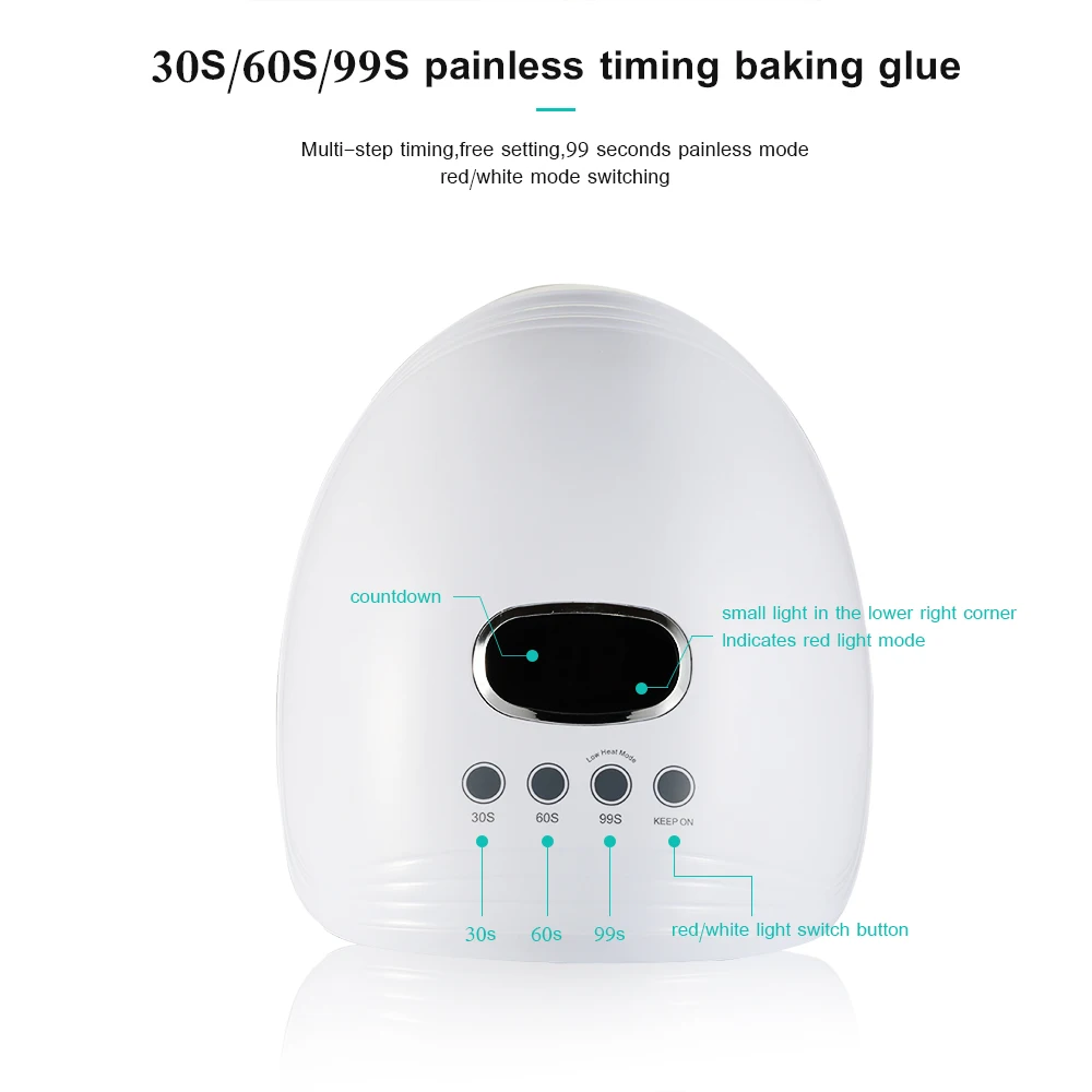 

UV LED Lamp For Nails Dryer 60W Ice Lamp For Manicure Gel Nail Lamp Drying Lamp For Gel Varnish