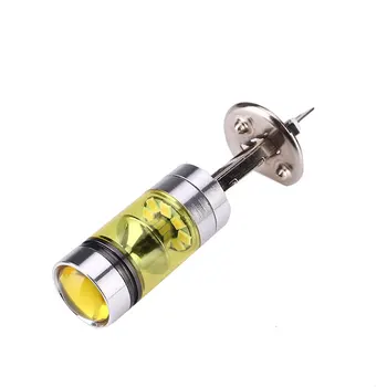 

H1 100W Car Projector Fog DRL Light LED Yellow 4300K Lamp Headlamp Bulbs New