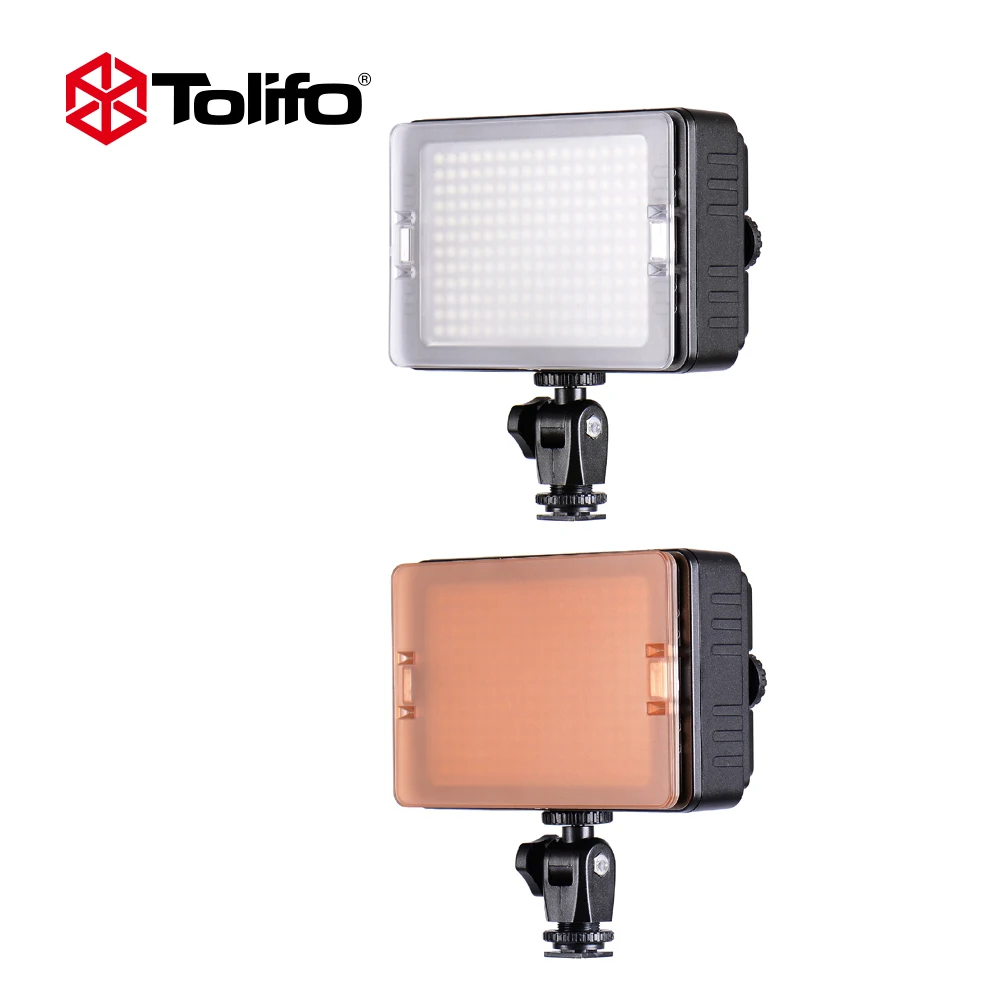 Tolifo PT 160S 160 LED видео свет 1200LM 5600 K/3200 K с регулируемой яркостью двумя фильтрами для