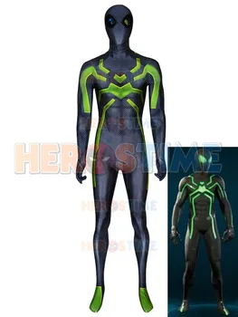 

Big Time aPS4 Game Spiderman Costume 3D Print Spandex Zentai Bodysuit Cosplay Spider-Man Superhero Halloween Costume Custom Made