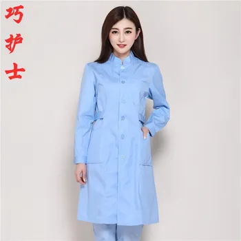 

The long sleeve doctor suits the men and women nurses to wear the uniform of the drugstore -A