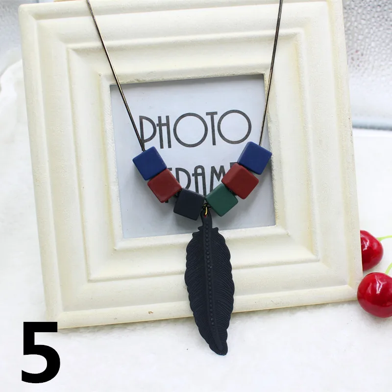 Винтажное длинное деревянное ожерелье ручной работы 20 видов|female accessories|chain