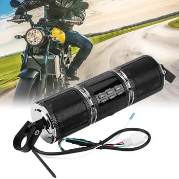 

Motorcycle Handlebar Mount Bluetooth Audio Amplifier Stereo Speaker Support MP3 USB/TF Card