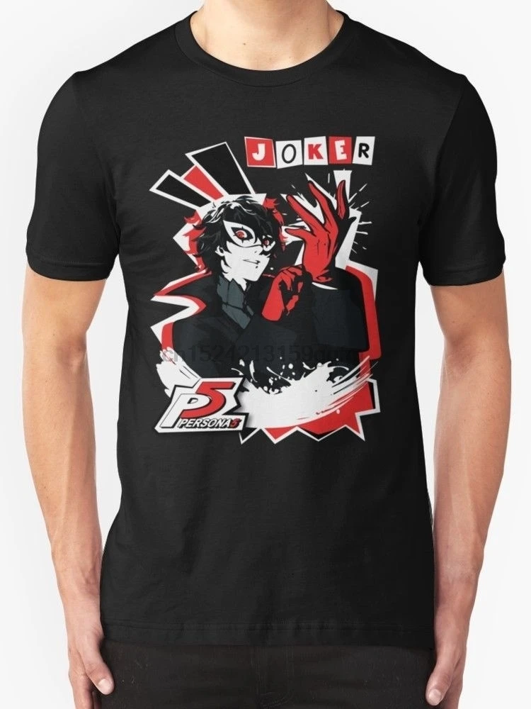 New Persona 5 - Joker Men's T-Shirt Size S-2XL | Мужская одежда