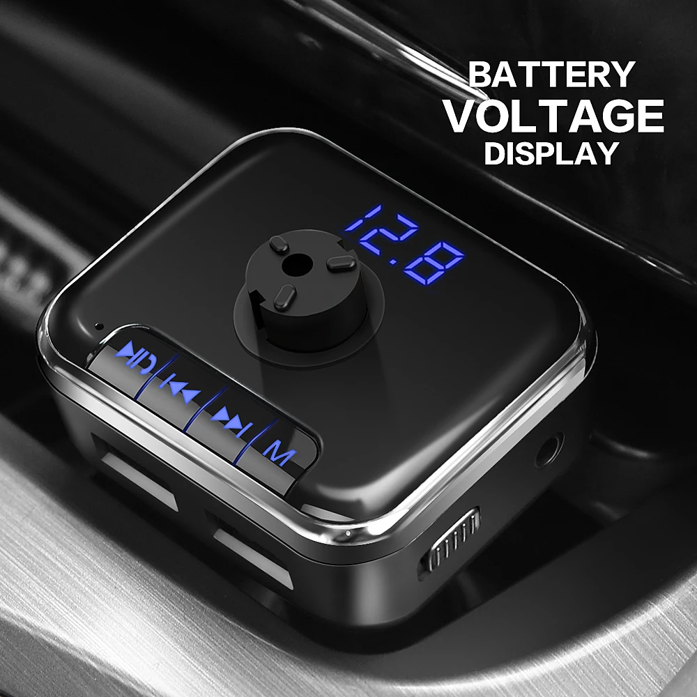 Bluetooth Aux FM Modulator Car Bluetooth Carkit Bust The Windows Out Your Car MP3 FM Transmitters Dual USB Change Free Shipping