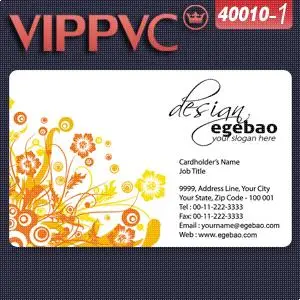 

a40010-1 Card template for Card prints Custom PVC Card