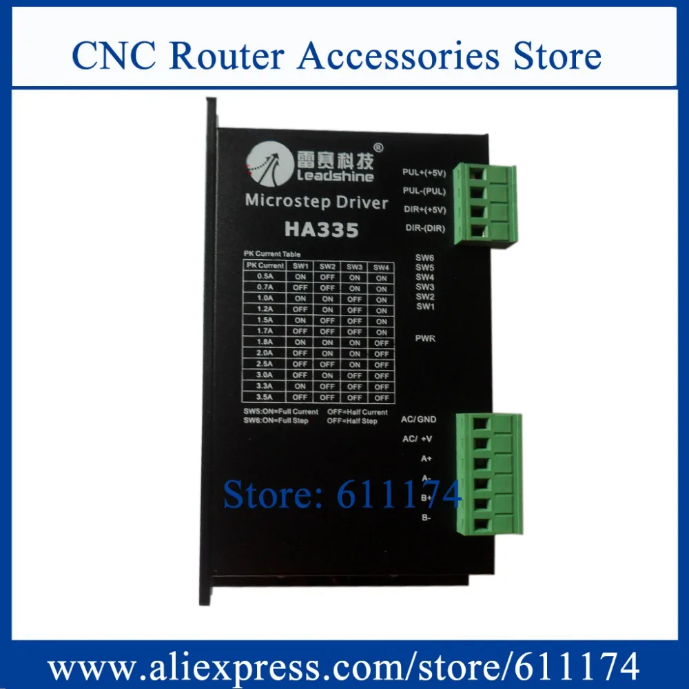 

New Leadshine stepper driver HA335 2-phase stepper motor drives 30VDC 3.5A Stepping Driver