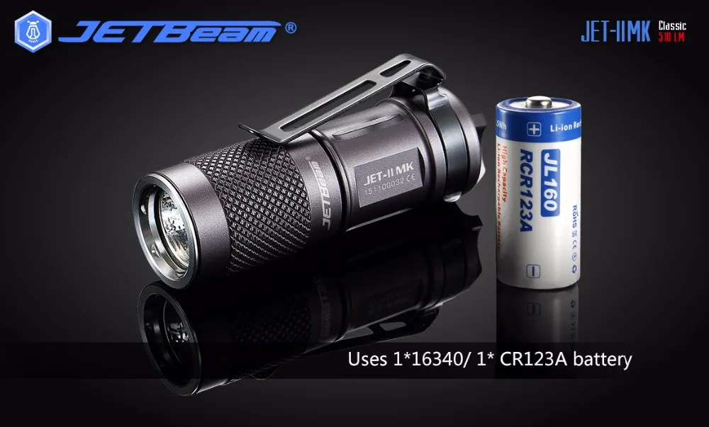 JETBeam II MK II-MK JET-II MK Cree XP-L HI светодиодный 510 люменов водонепроницаемый мини-фонарик небольшого размера, удобный для повседневного ношения