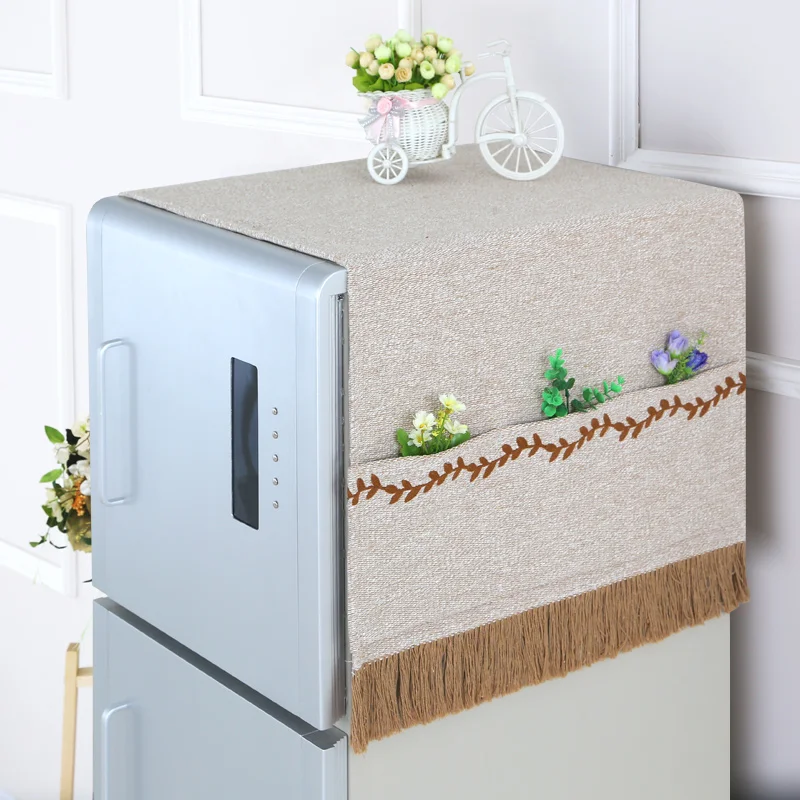 55*135CM/70*170cm Multifunctional Cotton Linen Embroidered Washing