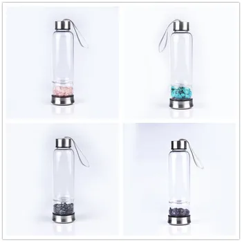 

New Product Launch Wholesale Natural Quartz Irregularity Crystal Gemstone Gravel Bottle Glass Stone Water Cup Gift Giving