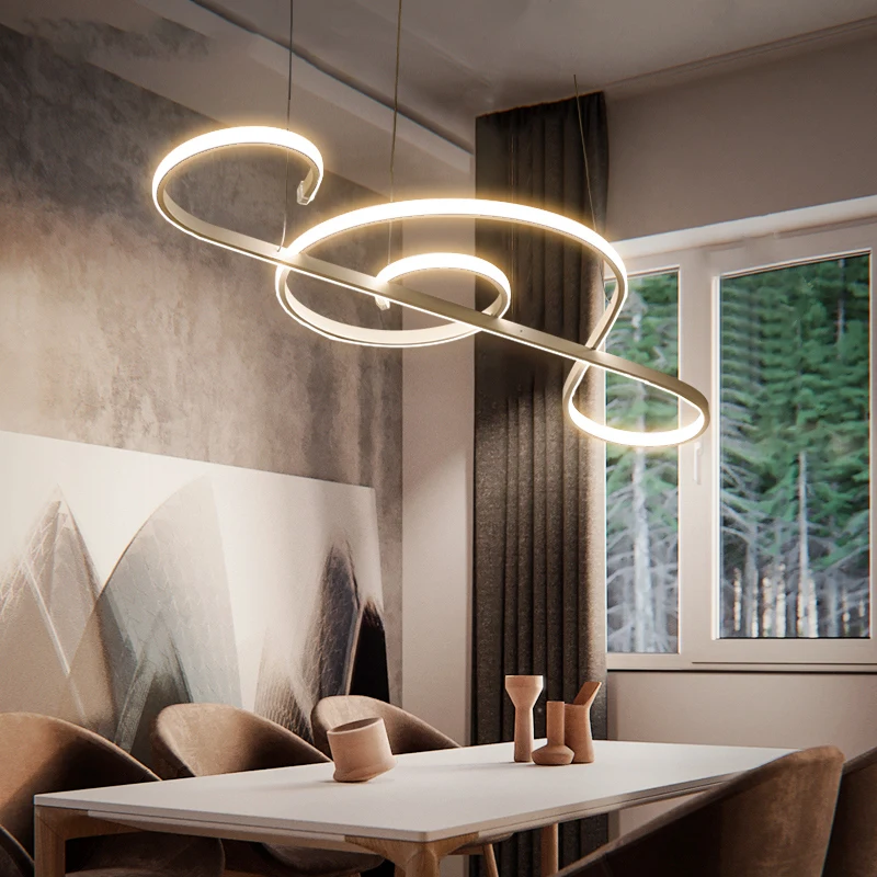

Minimalism Modern Led Pendant Lights For Dining Room Bar Kitchen Aluminum Acrylic Hanging Led Pendant Lamp Fixture Free Shipping