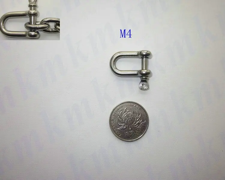 

Free Shipping Wholesale Stainless Steel 316 Grade Small Mini Type D and Dee M4 Anchor Shackle