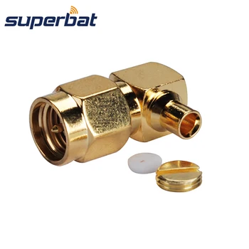 

Superbat SMA Male Plug Right Angle RF 50 Ohm RF Coaxial Connector Solder for Semi-Rigid Cable .086'' , RG405 Antenna PC/LAN