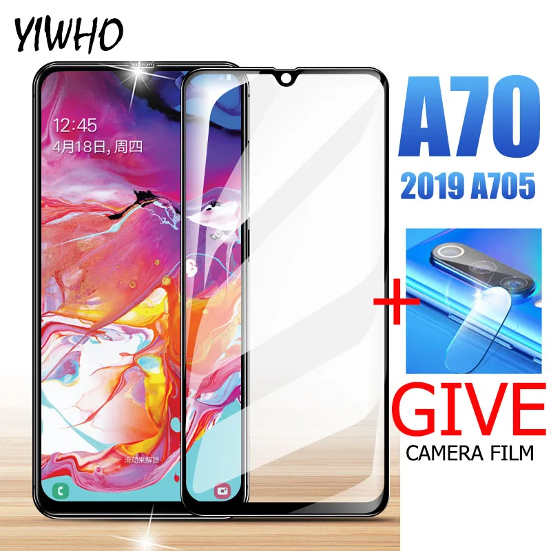 

Protective Glass for Samsung Galaxy A70 2019 Back Camera Lens Film & Front Screen Tempered Protector Safety Glas A 70 70A A705F