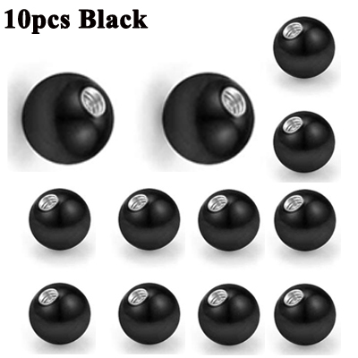 Pieces Mix Colors Stainless Steel Replacement Balls Bead Lip Eyebrow Tongue Ear Tragus Belly Body Piercing Jewelry 14g/16g