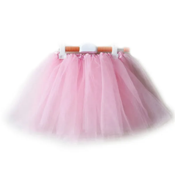 Для маленьких девочек Мульти-Цвет 3 Слои одежда, юбка, юбка-американка для девочек с юбкой-пачкой в стиле «Вечерние Красивые балетные костюмы для танцев для девочек, новое - Цвет: Розовый