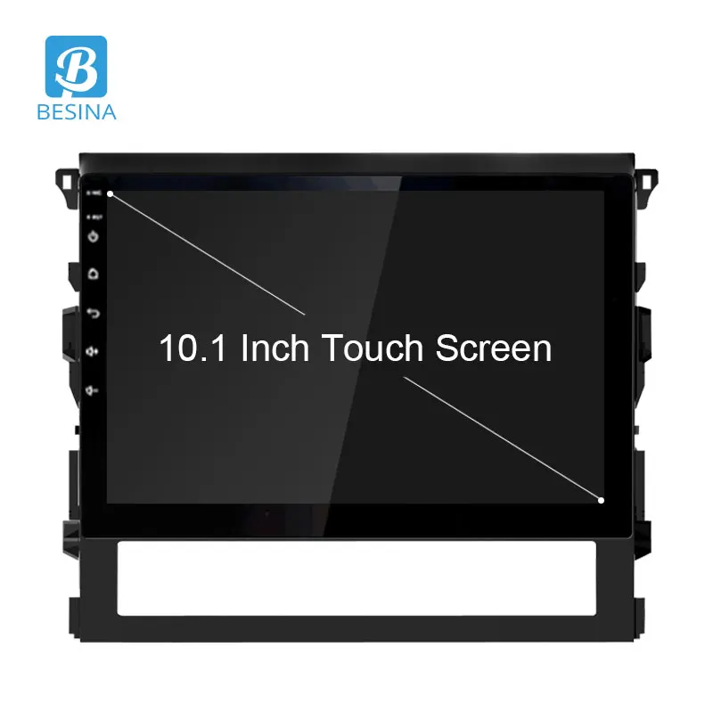 Sale Besina 10.1 inch Android 8.0 Car Radio For Toyota Land Cruiser 200 LC200 2016 Multimedia Player GPS Navigation Autoaudio 2G+32G 1