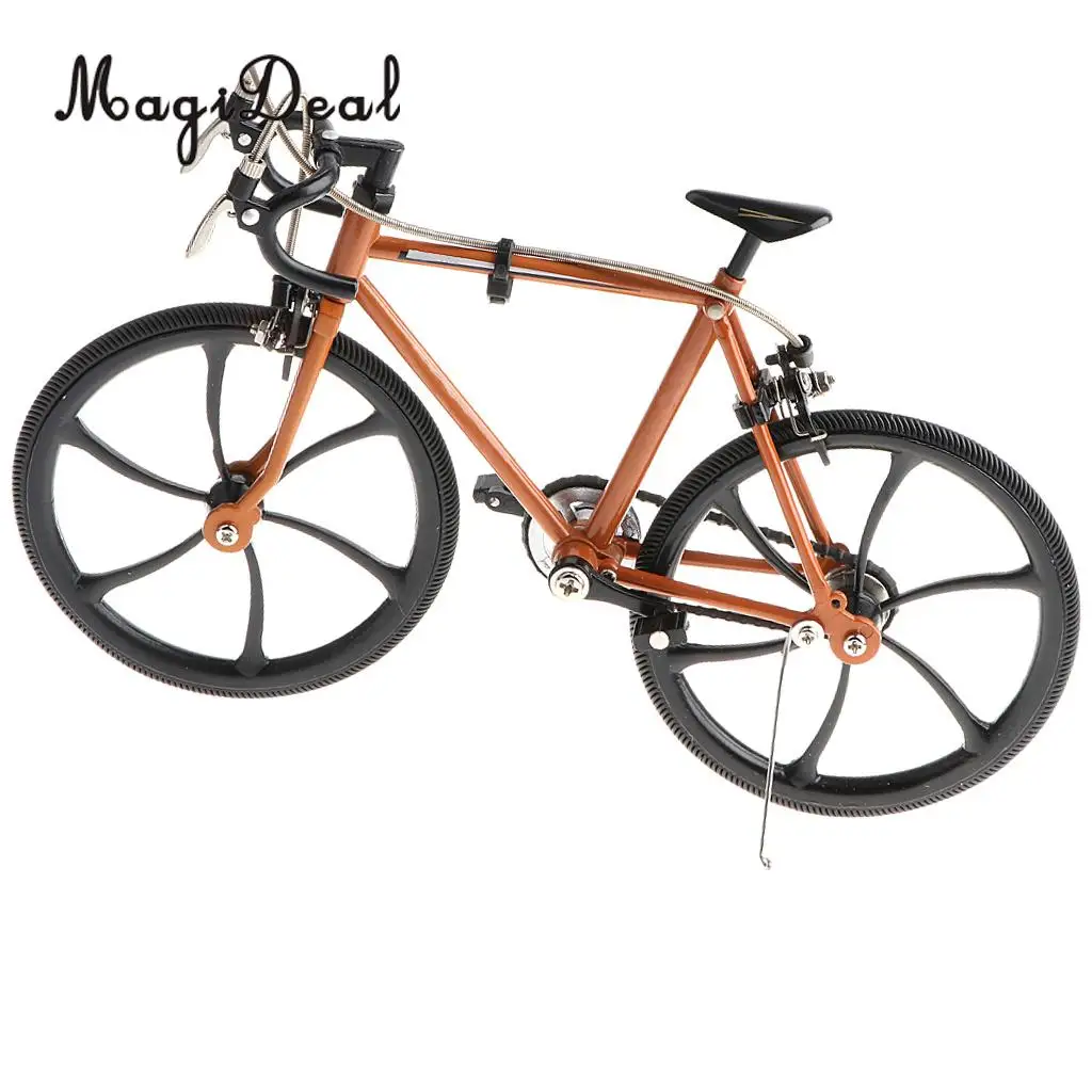 1/10 Scale Simulation Alloy Diecast Racing Exquisite Bike Sport Bicycle Model Hobbies Games Toy Collections Home Decor Orange