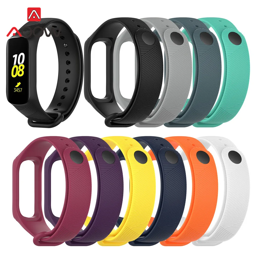

Silicone Sport Watchband for Samsung Galaxy Fit-e SM-R375 Smart Bracelet Men Women Replacement Strap Band for R375
