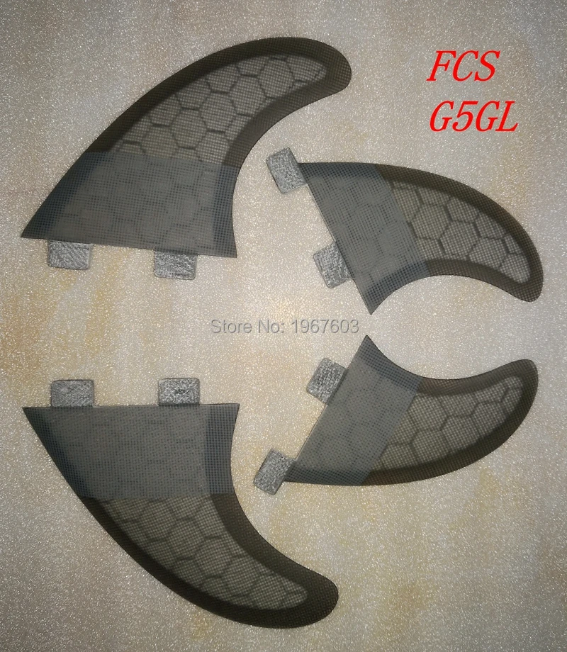 Большая сетка FCS II ласты для серфинга крутой серый Quad Набор для серфинга Fin G5 GL boia аксессуары для сёрфинга - Цвет: FCS NO logo G5GL