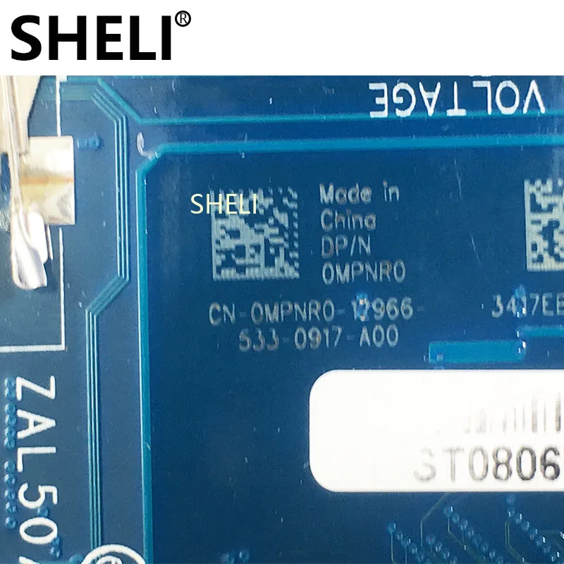 SHELI لديل كمبيوتر محمول اللوحة ZAL50 51 60 61 LA-B071P خط العرض 3450 الأم CN-0MPNR0 0MPNR0 MPNR0 مع i5-5200u وحدة المعالجة المركزية