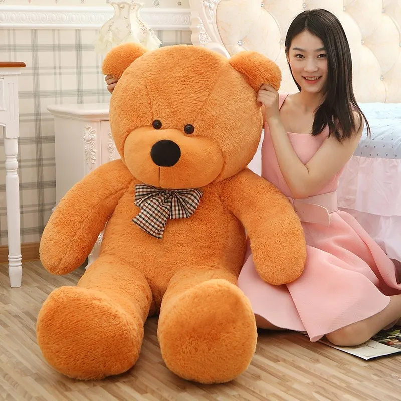 Новое поступление большой 220 см/2,2 м огромный плюшевый медведь мягкий плюш девушки подарок жизни размер мягкие детские игрушки детские куклы