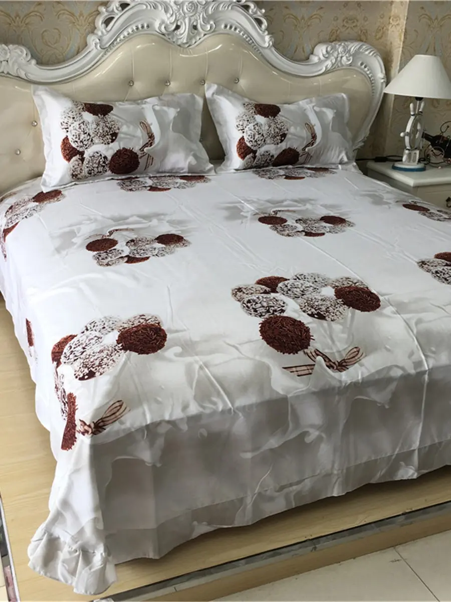 

4Pcs Bed Sheet Set Modern Simple Adorable Soft Bedding Set