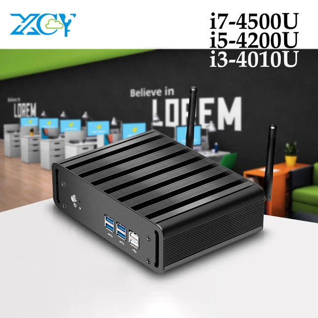 Best Value XCY Mini PC Intel Core i3 4010U i5 4200U i7 4500U 6*USB Micro Mini Computer Windows 10 Desktop HD Graphics 4400 Wifi HDMI