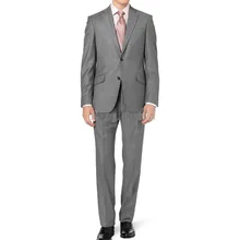 Новые смокинги для жениха/серые две кнопки тупым отворотом шафер жених мужские свадебные костюмы/форма/Жених(куртка+ брюки+ галстук+ weddi