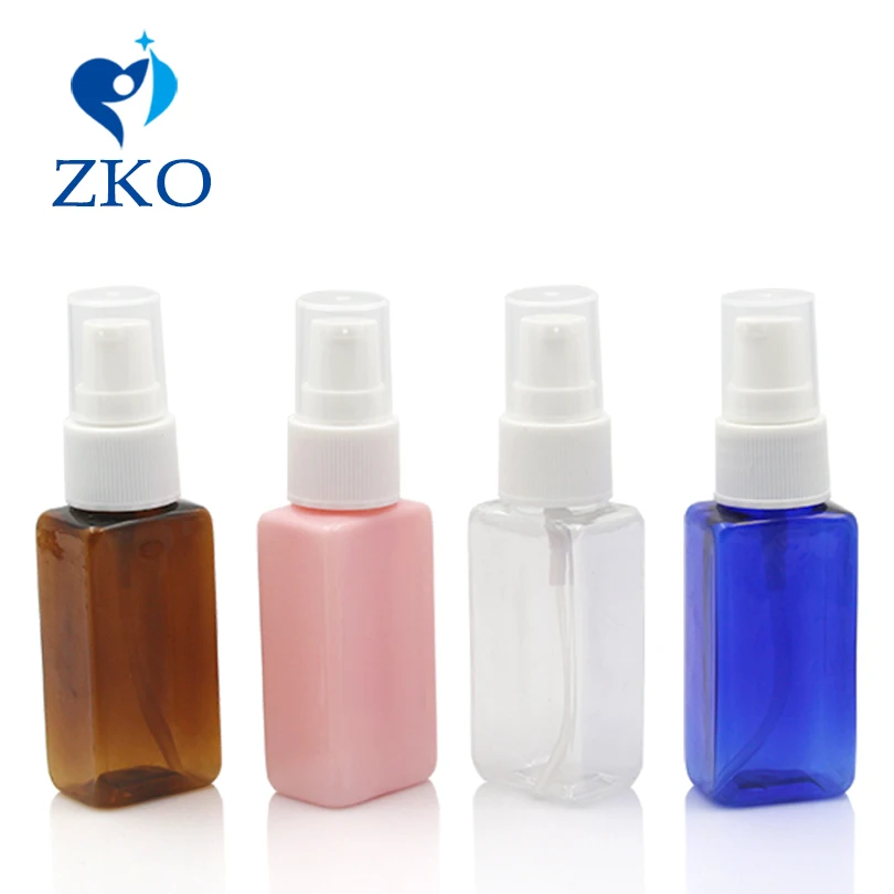1pcs 30ml Makeup Cream Cosmetic Dispenser Essential Oil Liquid Sprayer Lotion Foam Refillable Pump Square Bottle(A Half Cover) | Красота и