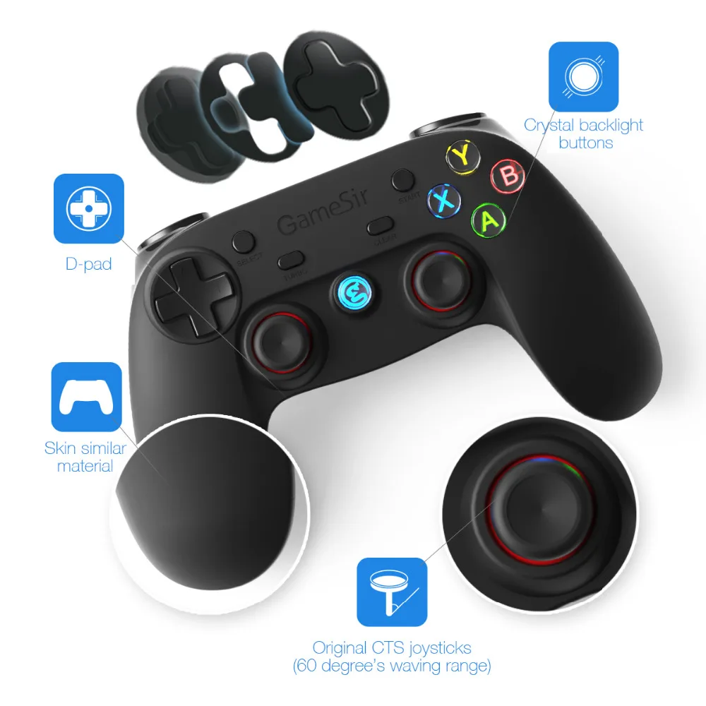 GameSir G3s(без держателя телефона) Bluetooth беспроводной игровой контроллер геймпад для ПК Android телефон Windows PS3 samsung gear VR