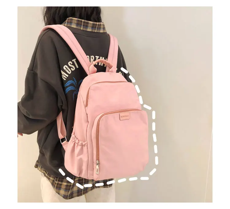 Menghuo High Quality School Bag for Girls Waterproof Nylon Brand School Backpack Women Shoulder Bags Computer Packsack Mochila_18