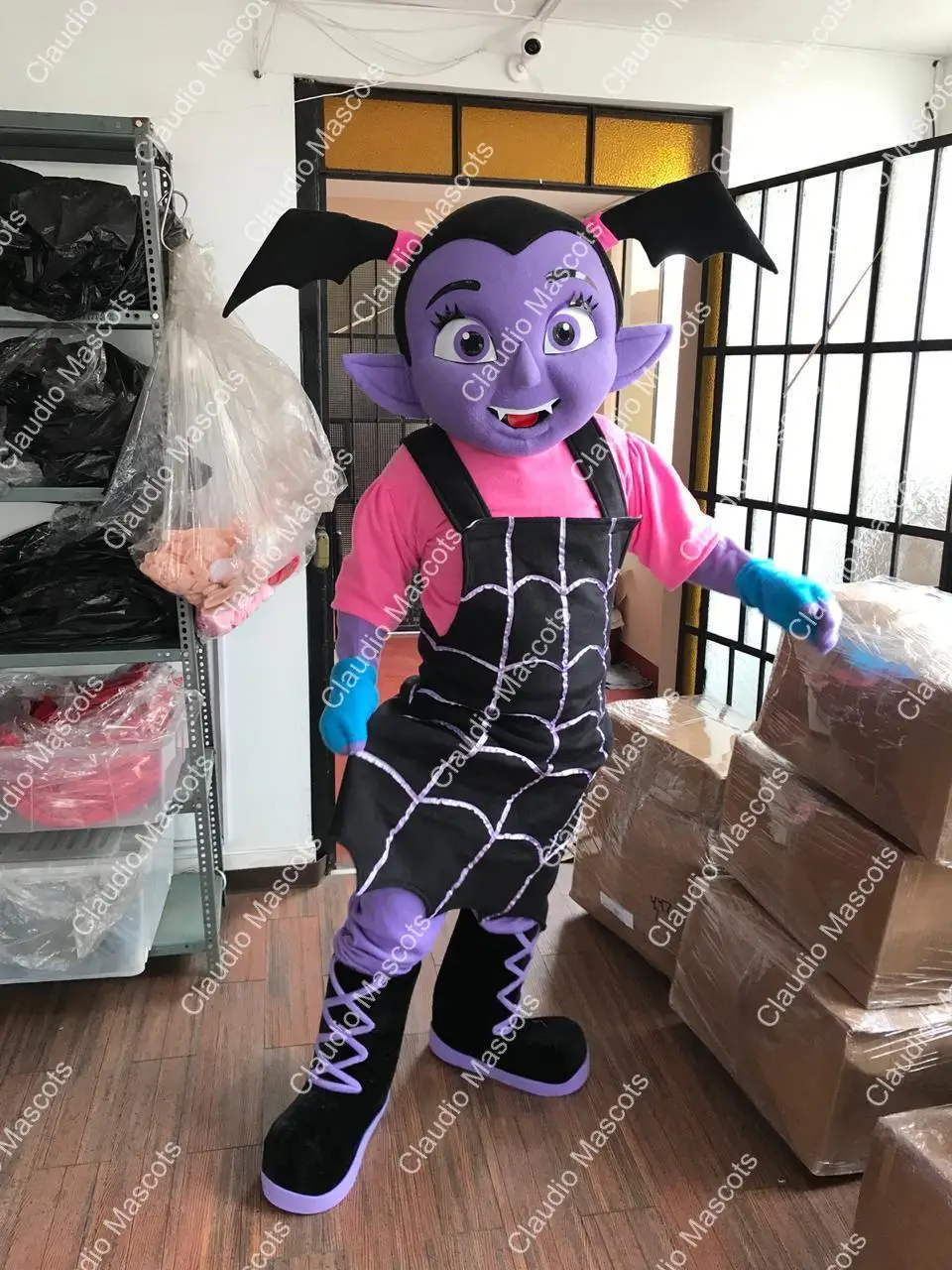 

New Adult Best Sale VAMPIRINA VEE Fancy Cartoon Mascot Costume Christmas Fancy Dress Halloween Mascot Costume