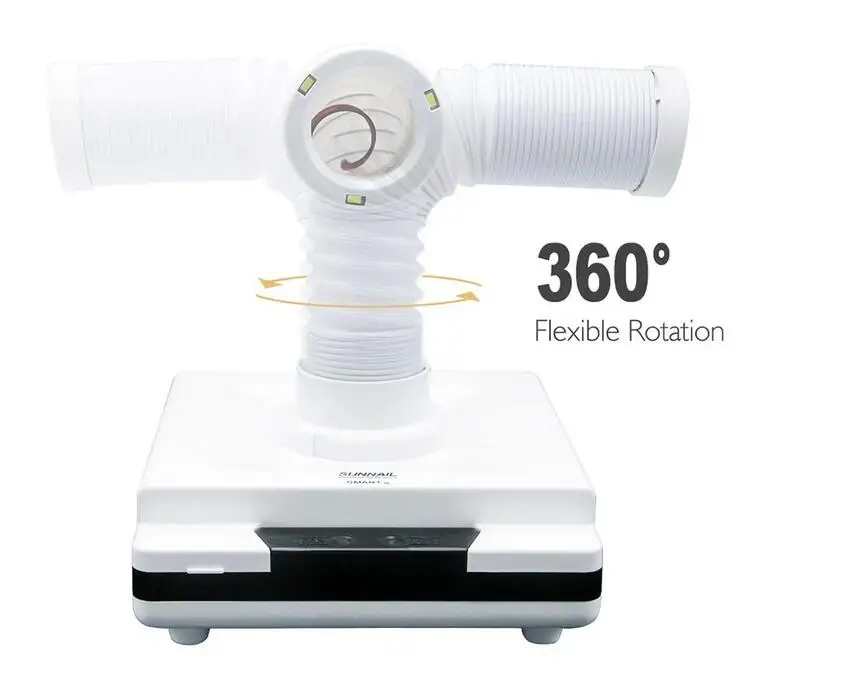 SMART-K1 new lighting vertical dual-use nail cleaner 60W fine filter nail dust machine
