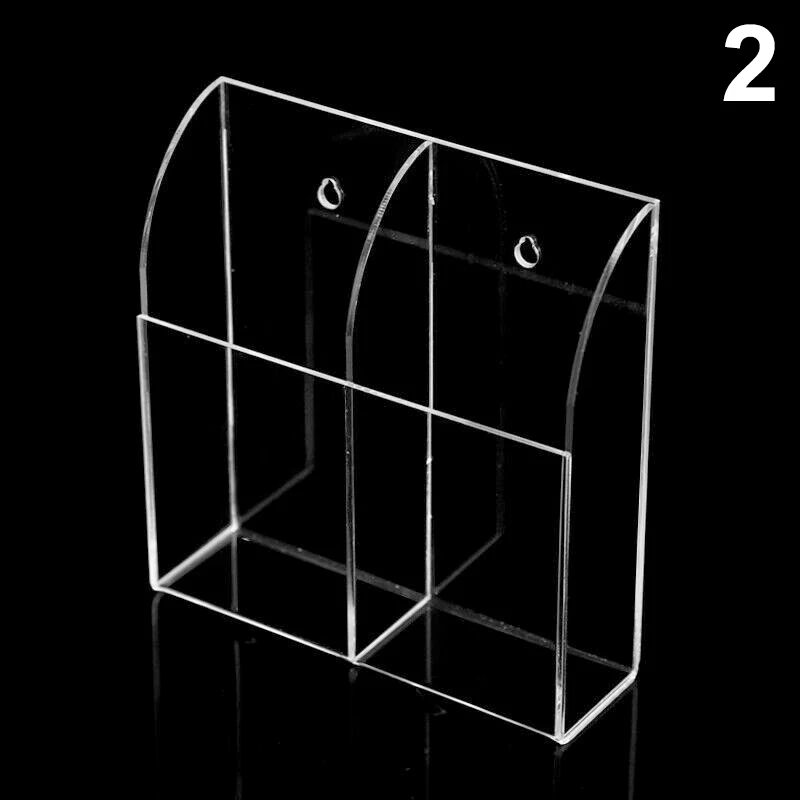 

Acrylic TV Air Conditioner Remote Control Holder 1-3 Case Wall Mount Storage Box Supporto per telecomando UYT
