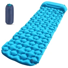 Сверхлегкий спальный коврик с подушкой, воздушный мешок, Ручной пресс, надувной матрас для кемпинга, Сверхлегкий коврик для походов на открытом воздухе