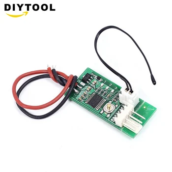 

DC 12V PWM Temperature Controller Fan Speed governor 4 Wire PWM Speed Controller Switch for PC Fan Alarm STK IC