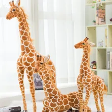 Taille géante girafe jouets en peluche mignon Animal en peluche doux girafe poupée cadeau d'anniversaire enfants jouet