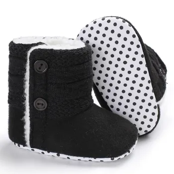 

Hot Soft Bottom Snow Boots Baby Cotton Baby Warm Hook And Look Boots Winter New