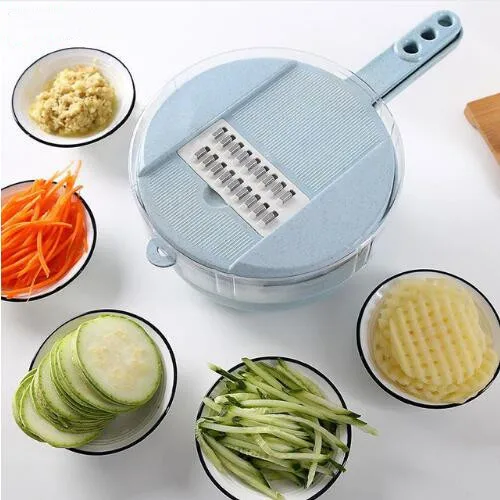 

Mandoline Groentesnijders Fruit Cutter Handleiding Duurzaam Tarwestro Aardappel Wortel Ui Rasp Met Ei Divider Vergiet WYL