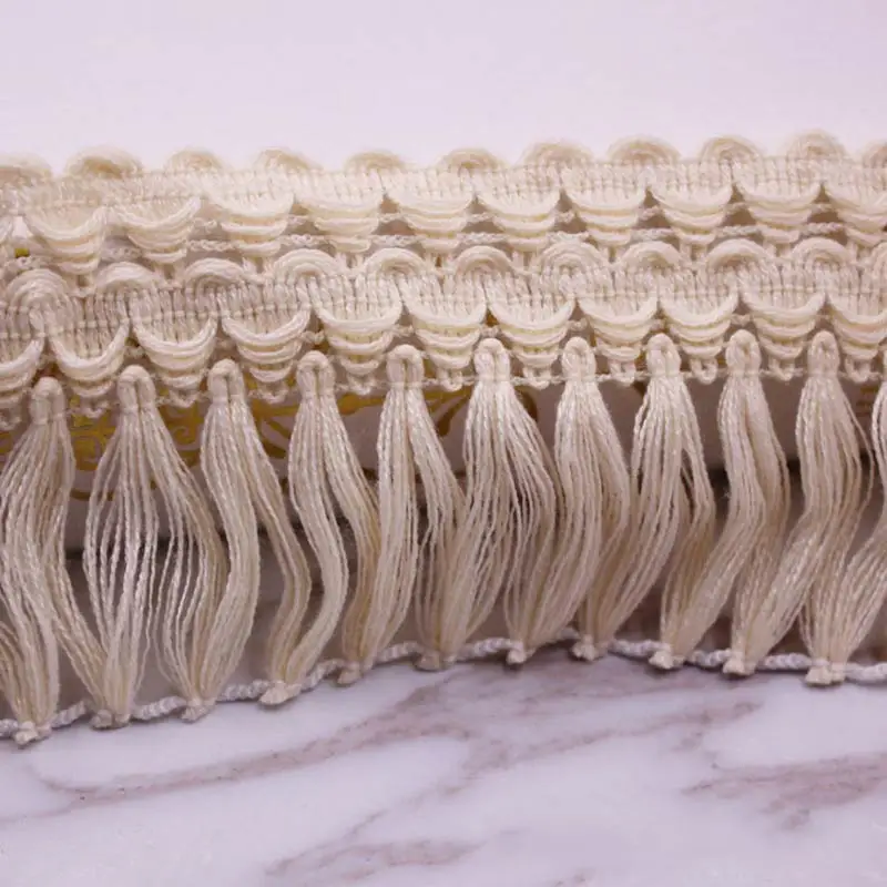 10 ярдов DIY аксессуары-кисточки бахрома хлопок нить кружево богемный отделка с кисточками бахрома для шитья одежды шторы украшения